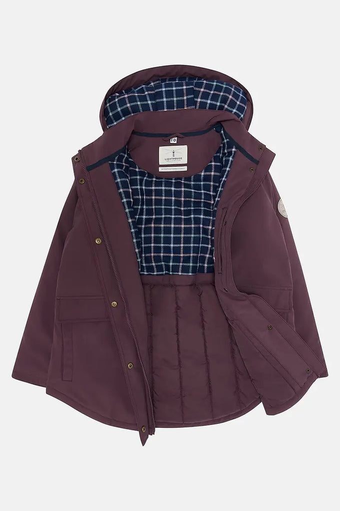 Tess Ladies Coat Damson - Image 10