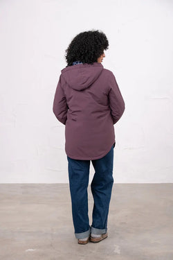 Tess Ladies Coat Damson