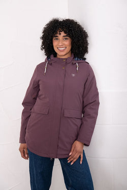 Tess Ladies Coat Damson
