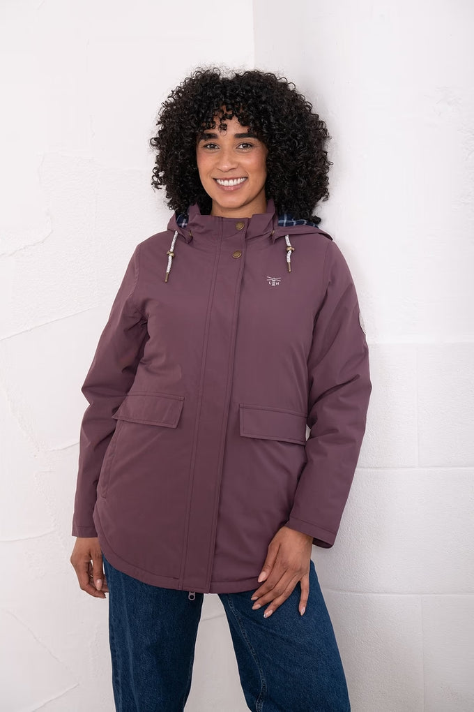 Tess Ladies Coat Damson - Image 1
