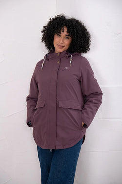 Tess Ladies Coat Damson