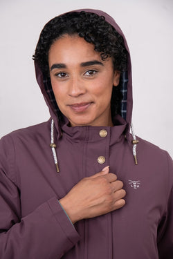 Tess Ladies Coat Damson