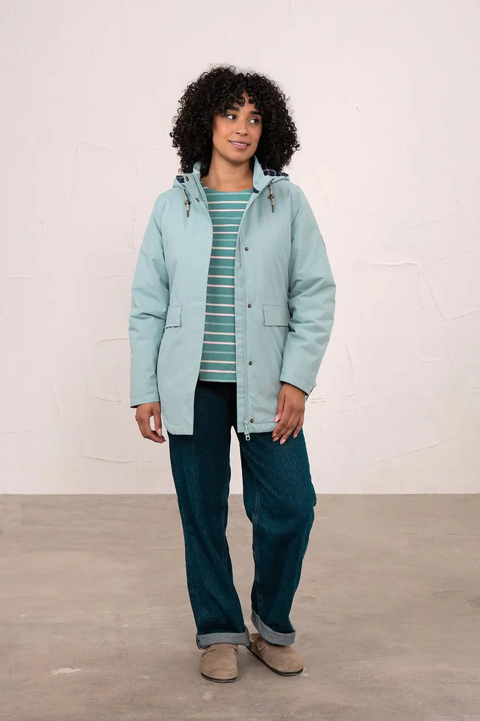 Tess Ladies Waterproof Coat – Duck Egg - Image 7