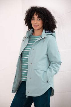 Tess Ladies Waterproof Coat – Duck Egg