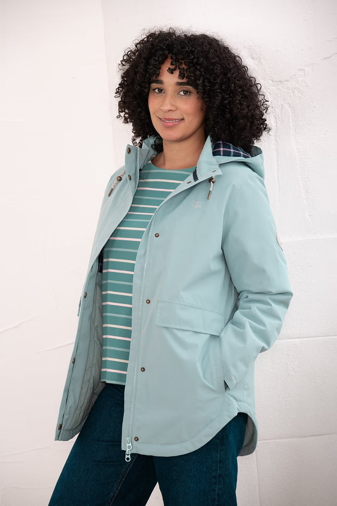 Tess Ladies Waterproof Coat – Duck Egg - Image 1