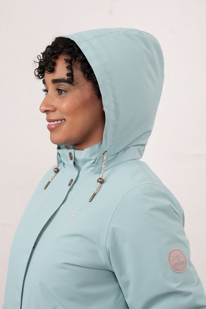 Tess Ladies Waterproof Coat – Duck Egg - Image 3