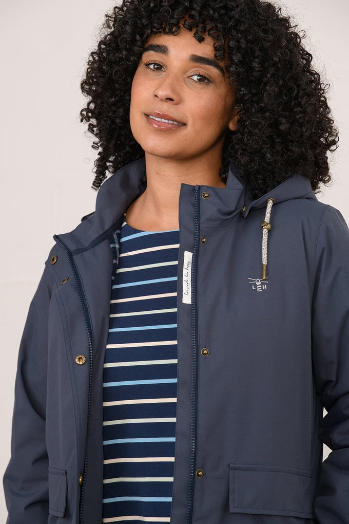 Tess Ladies Waterproof Coat – Navy - Image 8