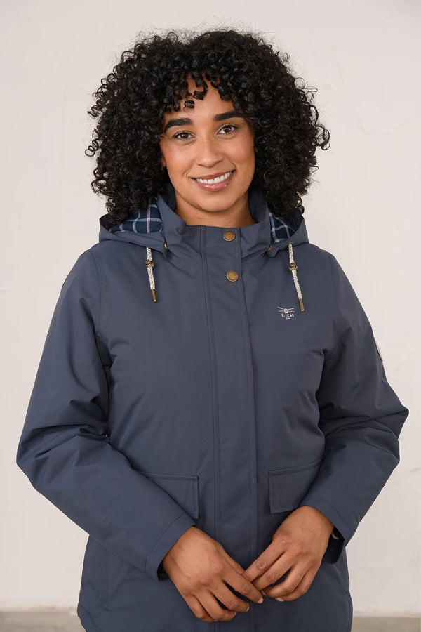 Tess Ladies Waterproof Coat – Navy