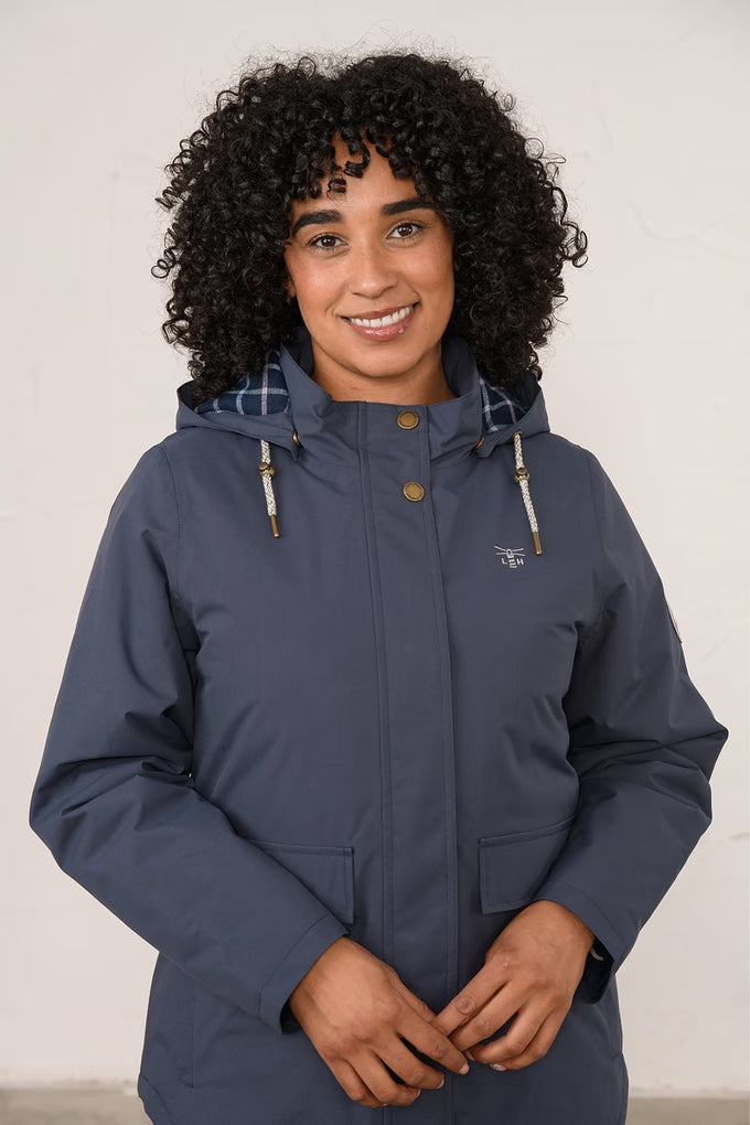 Tess Ladies Waterproof Coat – Navy - Image 1