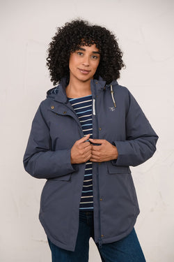 Tess Ladies Waterproof Coat – Navy