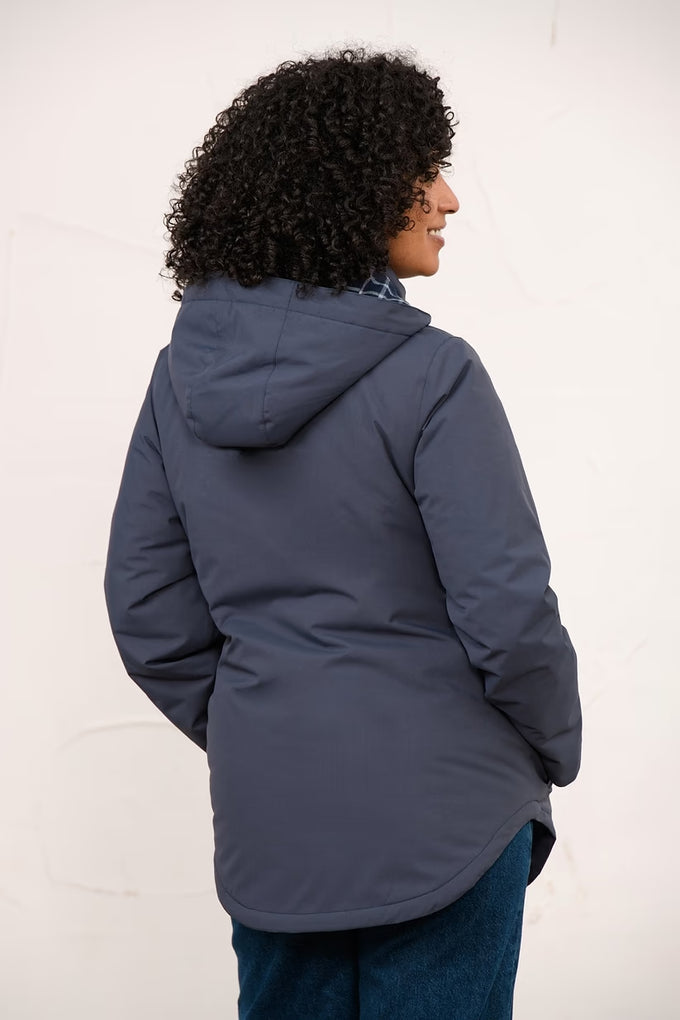 Tess Ladies Waterproof Coat – Navy - Image 7