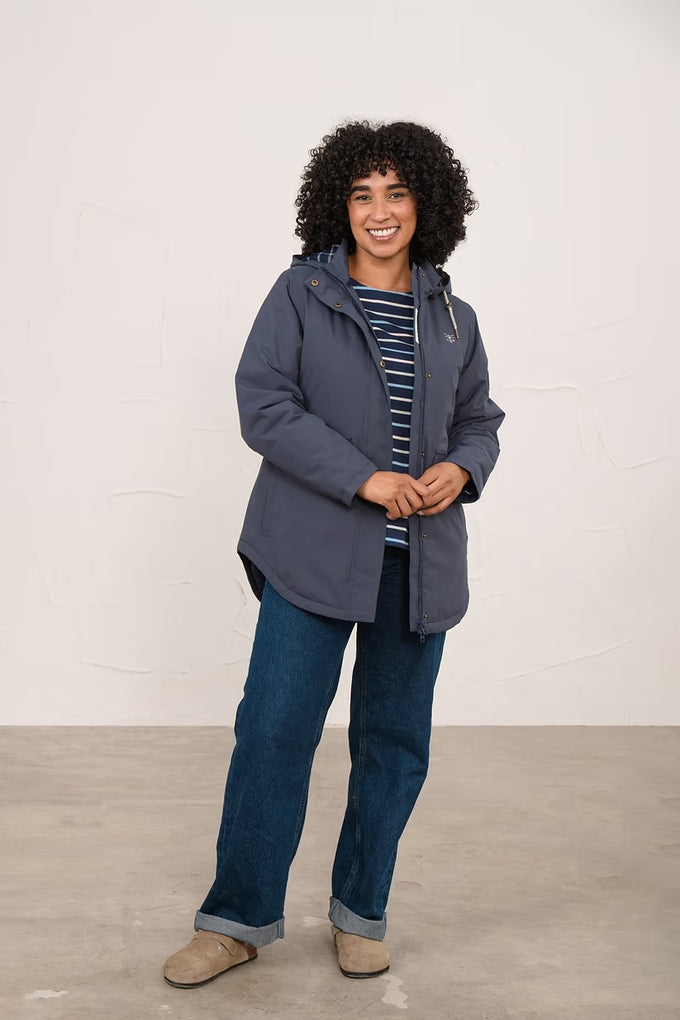 Tess Ladies Waterproof Coat – Navy - Image 2