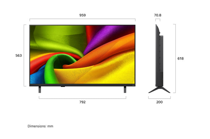 LG 43" Nano 4K UHD AI NU85 Smart TV 2026| 43NU850B6LA.AEI - Image 5