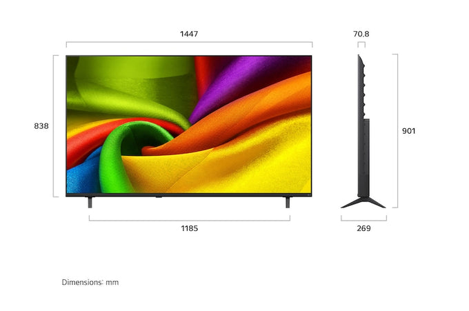 LG 65'' Nano 4K UHD AI Nu85 Smart Tv 2026| 65NU850B6LA.AEI - Image 2