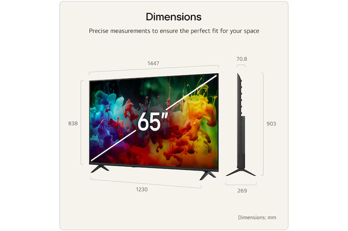 LG 65'' QNED MiniLed AI QNED72 2026 4K Smart Tv| 65QNED72B6B.AEI - Image 2