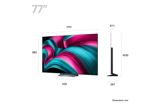 LG 77'' OLED Evo AI C54 4K Smart TV - Image 2