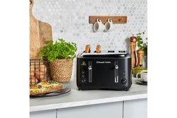 Russell Hobbs Addison Black Toaster 4 Slice