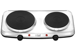 Russell Hobbs 2 Plate Mini Hob stainless steel, portable, independent heat control, 750W & 1500W plates – Keans Claremorris