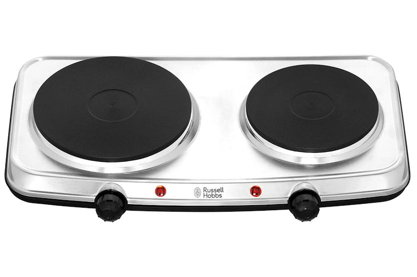 Russell Hobbs 2 Plate Mini Hob stainless steel, portable, independent heat control, 750W & 1500W plates – Keans Claremorris