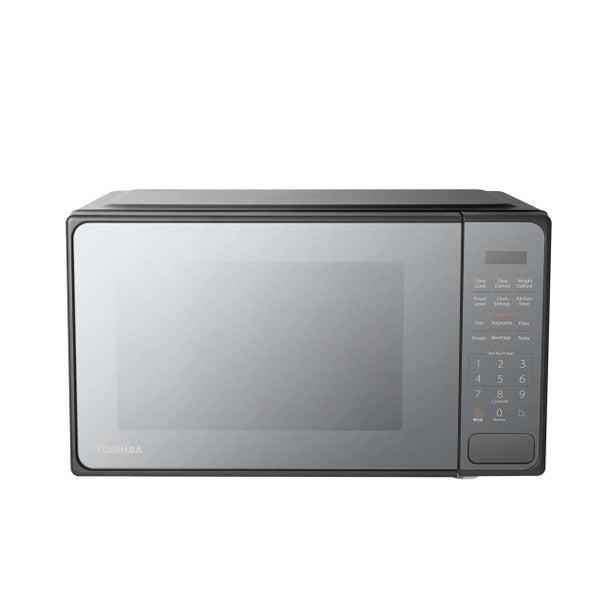 Toshiba 20L 800W digital microwave with touch control, 10 power levels, quick presets – available at Keans Claremorris.