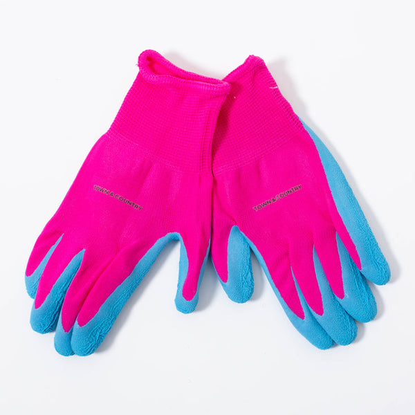 Kids Gardening Gloves Latex Pink XXS, thorn-resistant, washable, good grip for ages 3-7, from Keans Claremorris