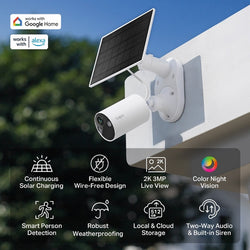 Tapo Solar-Powered Security Camera Kit Tapo C410 KIT with wireless solar charging - Keans Claremorris