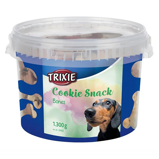 Trainer Cookie Snacks Bones - small lamb treats for dogs, resealable 1.3kg tub, protein-rich, Keans Claremorris
