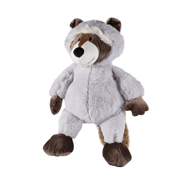 Racoon Plush Dog Toy 54cm with animal sound, soft fabric for cuddling and play – Keans Claremorris