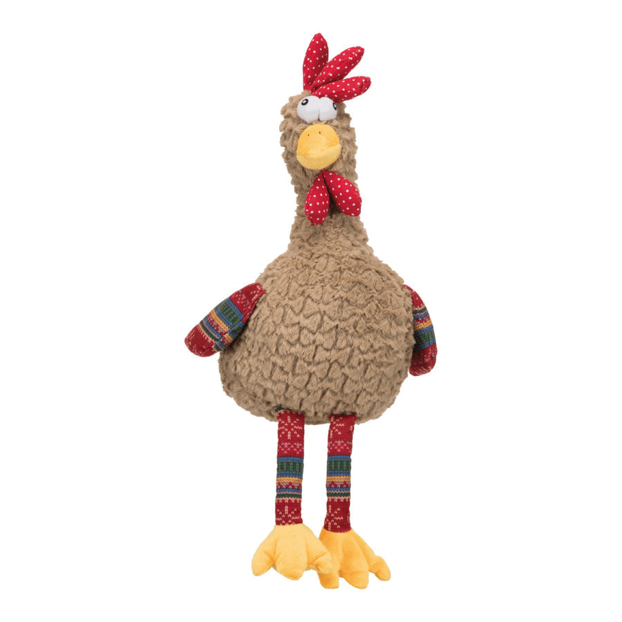 Rooster Plush Dog Toy 60cm with Rustling Foil, Soft Polyester - Keans Claremorris