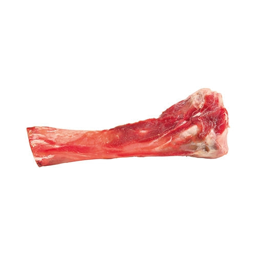 Pig Tibia Bone 17cm, 200g vacuum-packed pork bone for pets, available at Keans Claremorris.