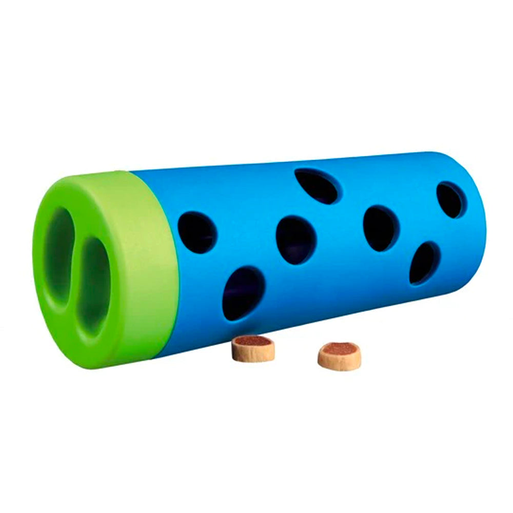Dog Activity Snack Roll treat dispenser with adjustable rods, natural rubber coating, screw-on lid – Keans Claremorris