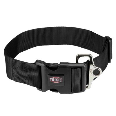 Premium black dog collar size S, durable, comfortable, easy to clean, strain relief buckle – Keans Claremorris