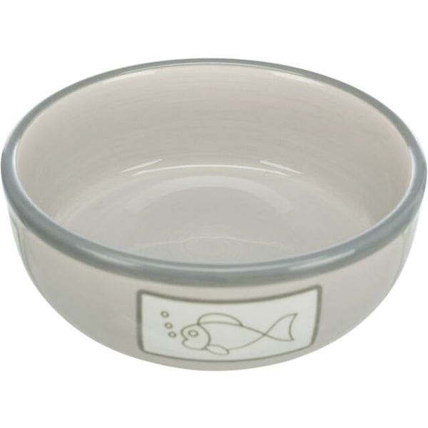 Ceramic cat bowl 0.35L, 13cm diameter, dishwasher safe – Keans Claremorris pet dish