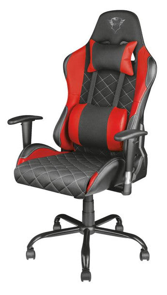 Trust GXT 707R Resto Gaming Chair Red with adjustable armrests, PU leather, metal frame, class 4 gas lift – Keans Claremorris