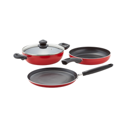 Judge 3 Piece Cookware Set - Red