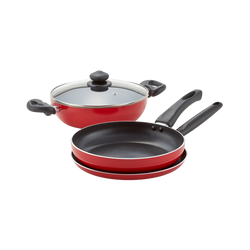 Judge 3 Piece Cookware Set - Red