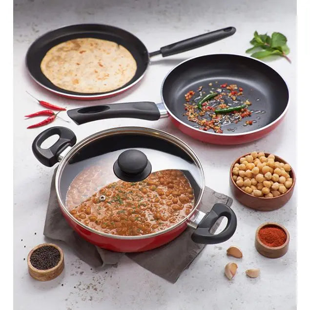 Judge 3 Piece Cookware Set - Red - Image 4