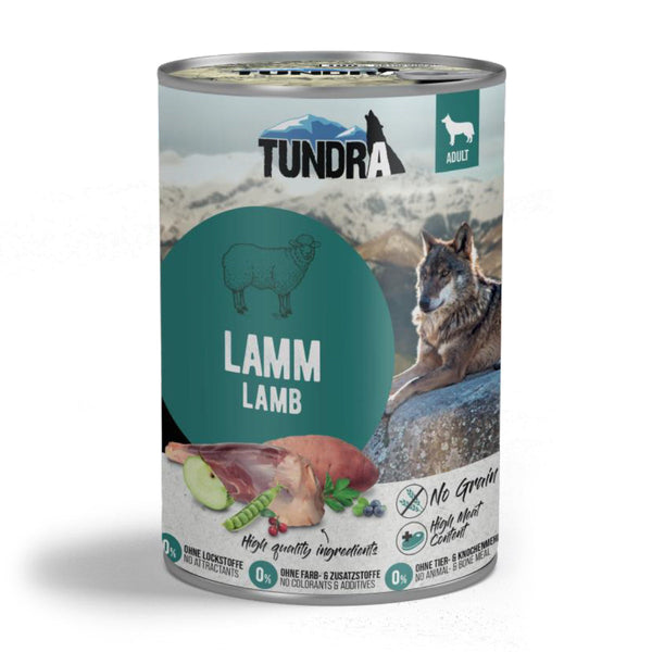 Tundra Lamb Tin 800g dog wet food, grain-free, high fresh meat, no additives, premium nutrition – Keans Claremorris.