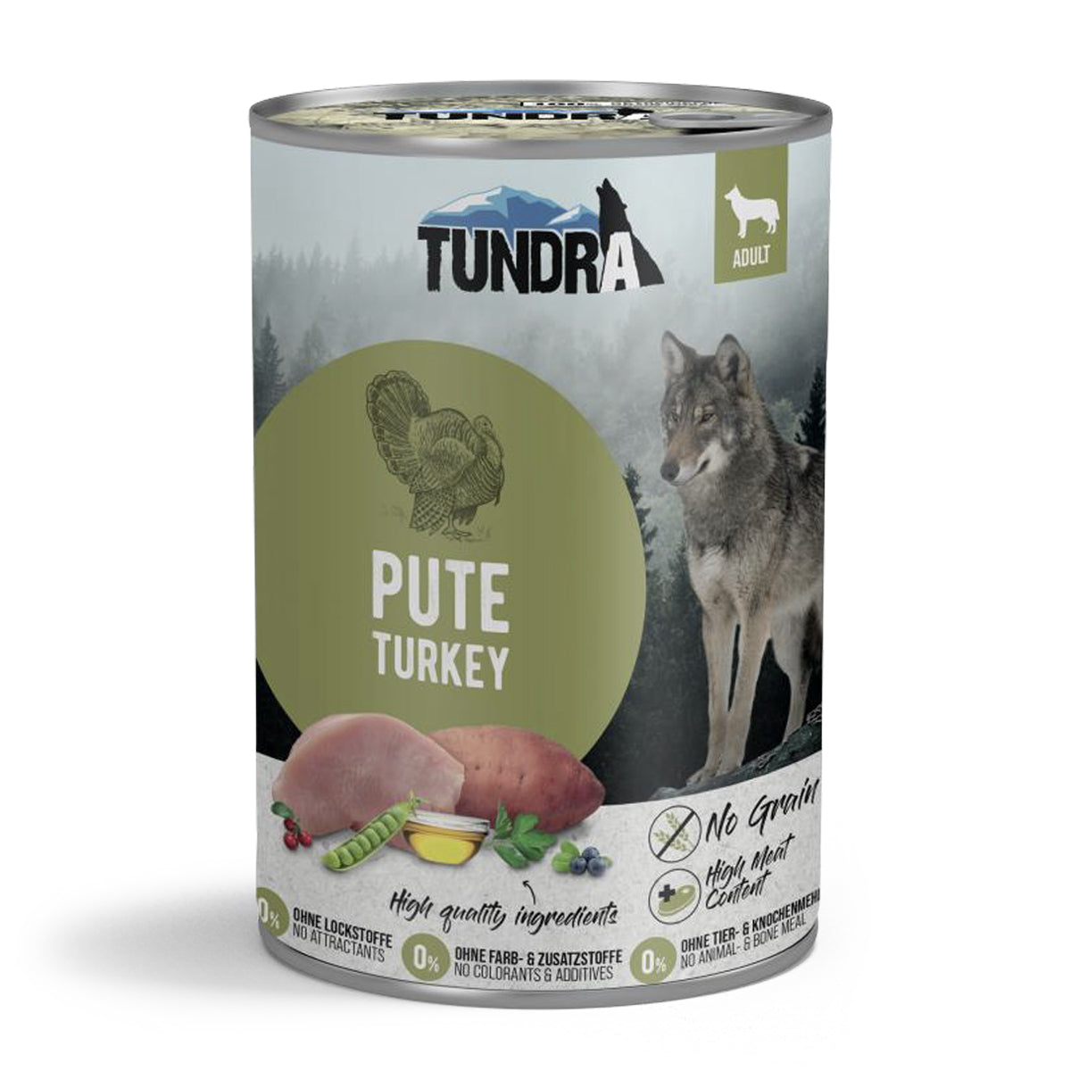 Tundra Turkey Tin 800g wet dog food, grain-free, high fresh meat, no additives, premium nutrition | Keans Claremorris