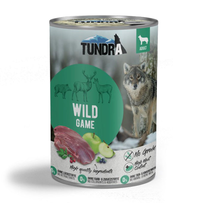 Tundra Wild Game 800g wet dog food, grain-free, high meat, natural ingredients, premium nutrition – Keans Claremorris.