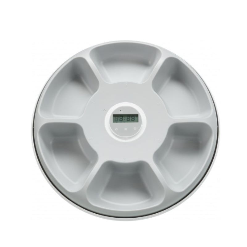 Tx5+1 Automatic Food Dispenser with 6 compartments for pet feeding – available at Keans Claremorris.
