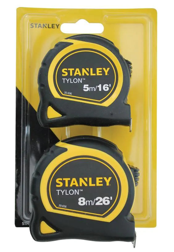 Stanley Tylon™ Pocket Tapes 5m/16ft + 8m/26ft (Twin Pack) | STA998985