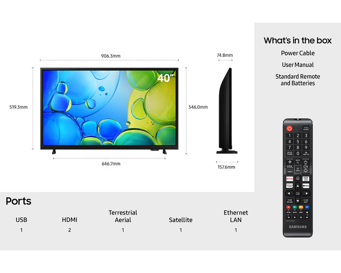 Samsung 40" Full HD F6000 Smart TV| UE40F6000FKXXU - Image 5