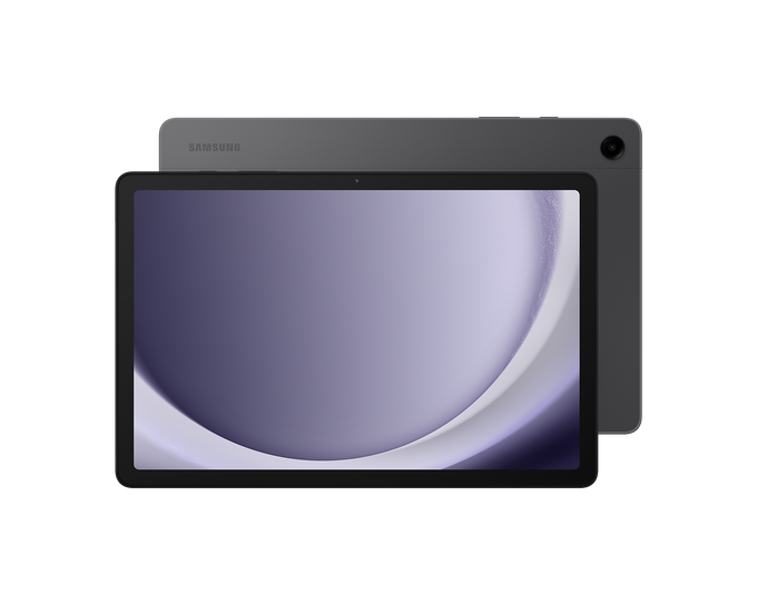 Samsung Galaxy Tab A9+ 11" Grey tablet, 64GB, 4GB RAM, Octa-Core, 7040mAh battery, Wi-Fi, available at Kean’s Claremorris –