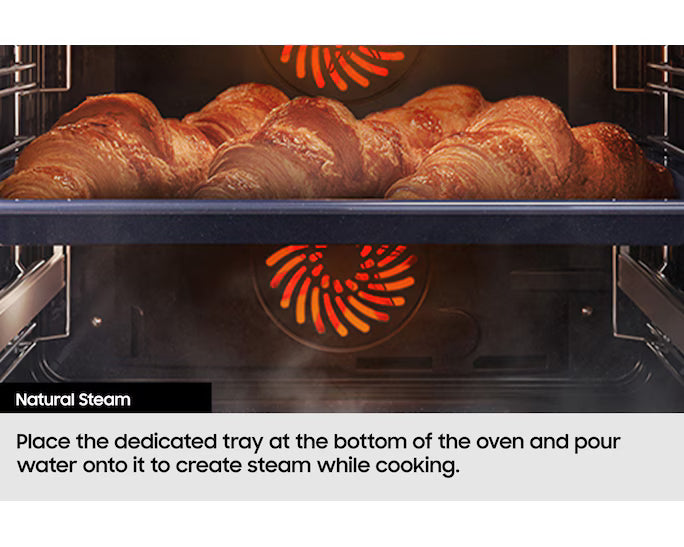 Samsung Black Glass Series 4 - 76Ltr, Catalytic Liners Single Oven | NV7B41403AK/U4 - Image 8