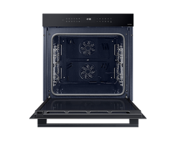 SAMSUNG Black Glass Series 4 76L Dual Cook Oven, sleek design, efficient cooking - available at Keans Claremorris