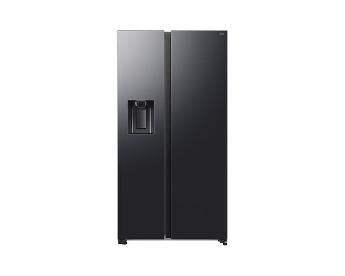 Samsung Plumbed Series 8 SBS American Fridge Freezer | Black - Image 1