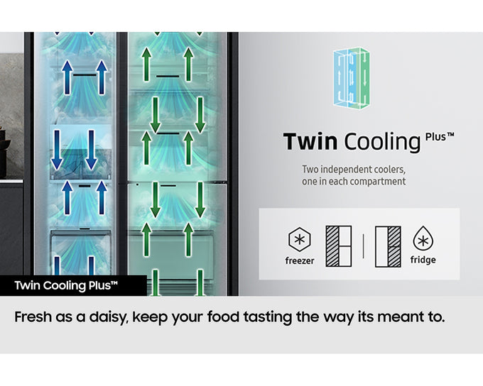 Samsung Plumbed Series 8 SBS American Fridge Freezer | Silver - Image 11