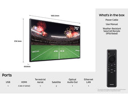 Samsung 75" The Terrace QLED Outdoor Smart TV| QE75LST7DATXXU