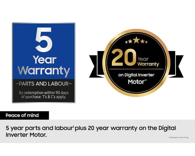 Samsung Series 5 AI Energy 8kg 1400 Spin Washing Machine - Black - Image 7